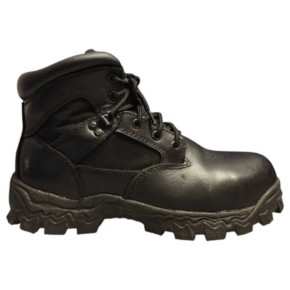 Rocky Alpha Force Work Boots Mens US 6.5M Black Waterproof Composite Toe Lace Up